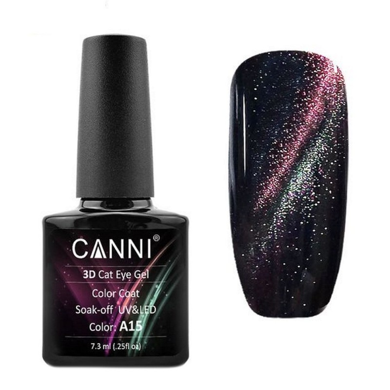 Canni 3D Cat Eye A15 Soak-Off UV & LED 7.3ML