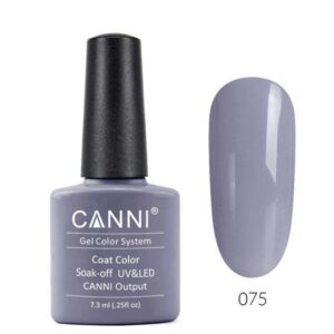 CANNI CLASSIC ΗΜΙΜΟΝΙΜΟ ΒΕΡΝΙΚΙ 075 STEEL GRAY UV & LED 7.3ml