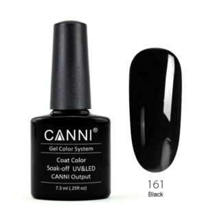 CANNI CLASSIC ΗΜΙΜΟΝΙΜΟ ΒΕΡΝΙΚΙ 161 PURE BLACK UV & LED 7.3ml