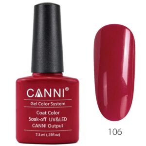 Canni Classic Ημιμόνιμο Βερνίκι N. 106 Agate Red UV & LED 7.3ml